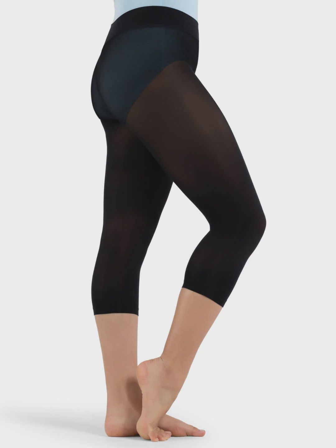 Capezio Ultra Soft Hip Rider Capri - Black, Size: S/M