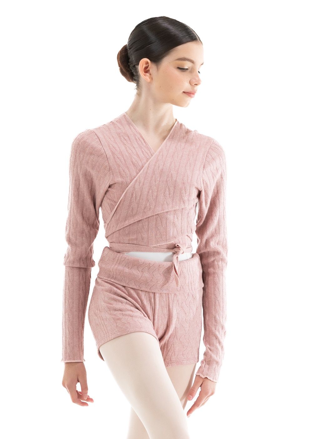Thea Wrap Sweater DA5030, Colour: Tea Rose, Size: XS
