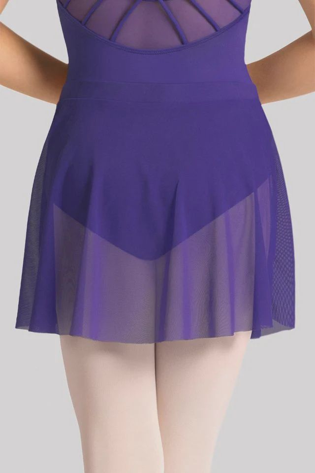 Celestia Pull On Mesh Skirt, Colour: Violet, Size: 8/10