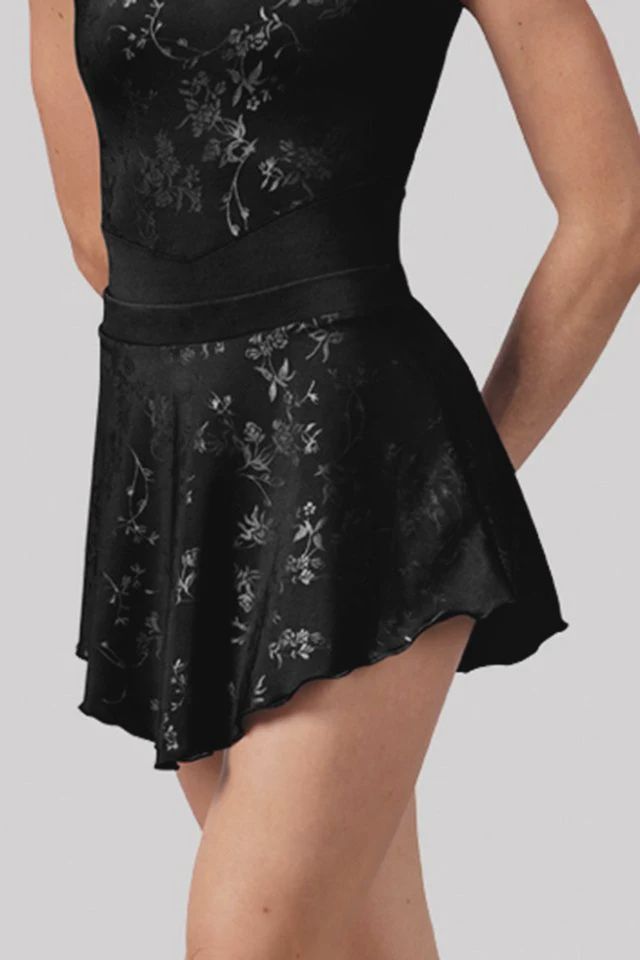 Lumina Printed Pullon Skirt (R10004), Colour: Black, Size: P