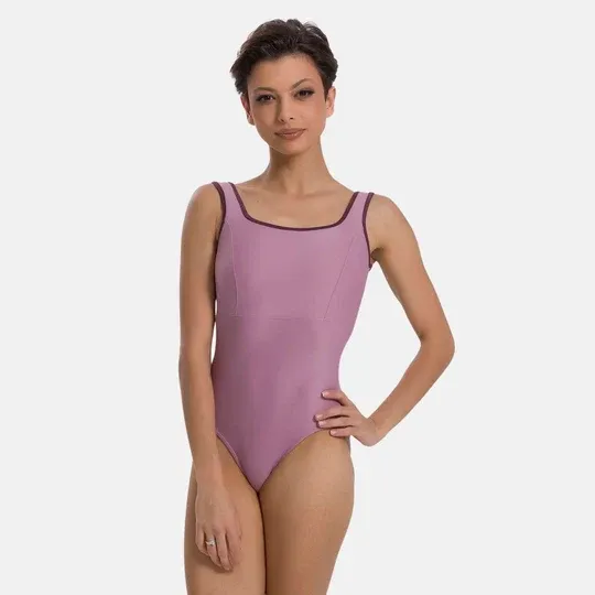 SoDanca Two-Tone Tank Style Leotard with Square Neckline - BY71/BY71C