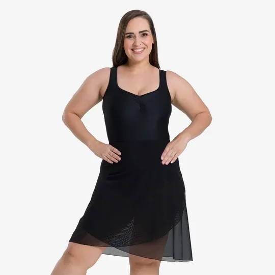 SoDanca Adult Curvy Short Wrap Skirt - BY80CV, Colour: Black, Size: S