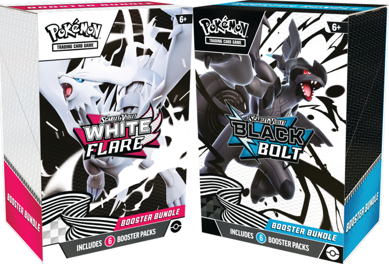 Pokémon TCG: Scarlet &amp; Violet - Black Bolt &amp; White Flare - Booster Bundle - Reshiram/Zekrom