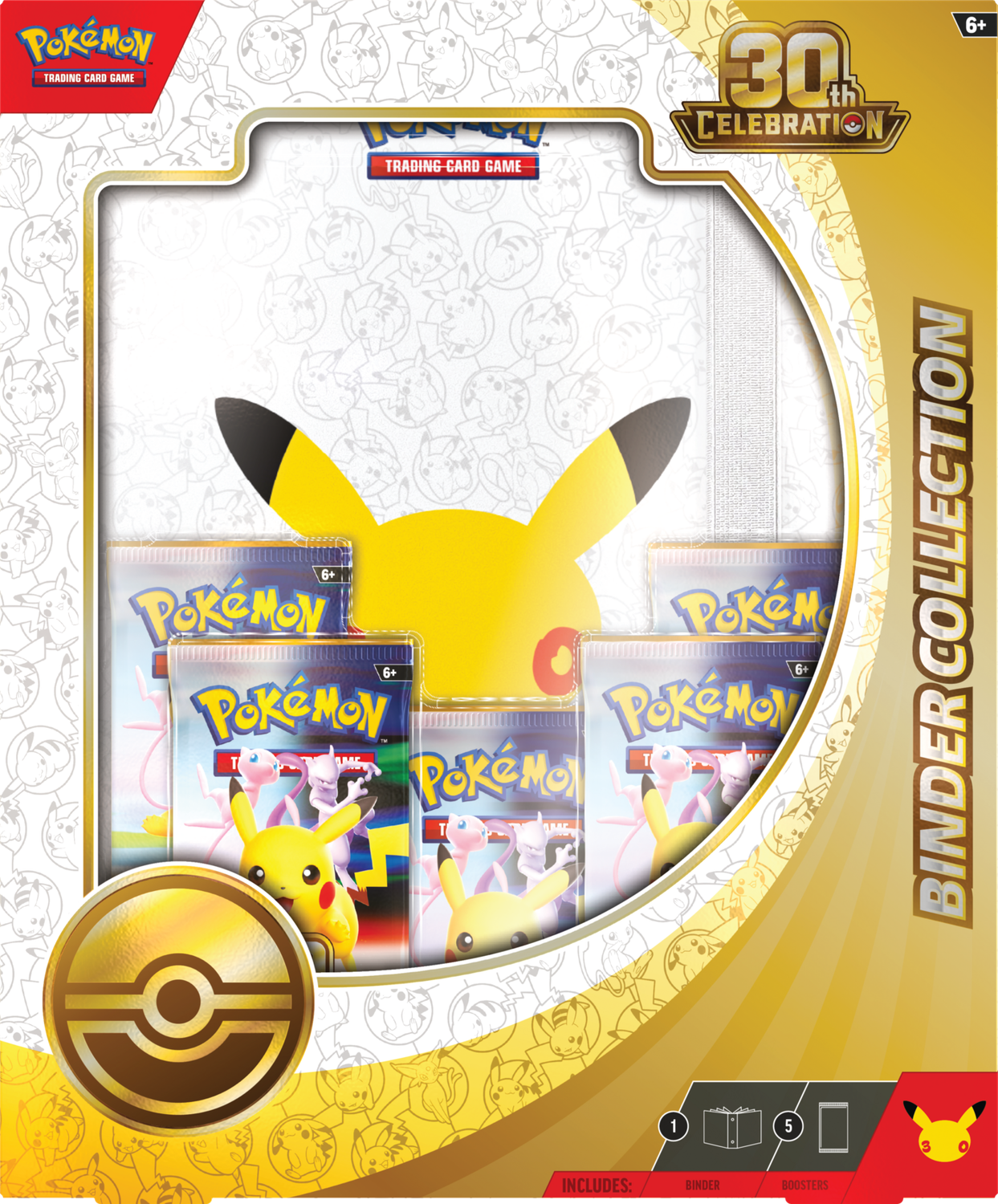 Pokémon TCG: 30th Celebration - Binder Collection (6 sztuk)