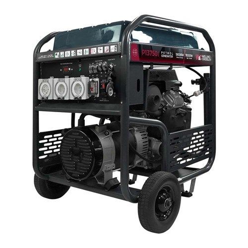 Welling & Crossley P13750RCD 13.75kVA (11000W) Open Frame AVR Petrol Generator E-Start & RCD.