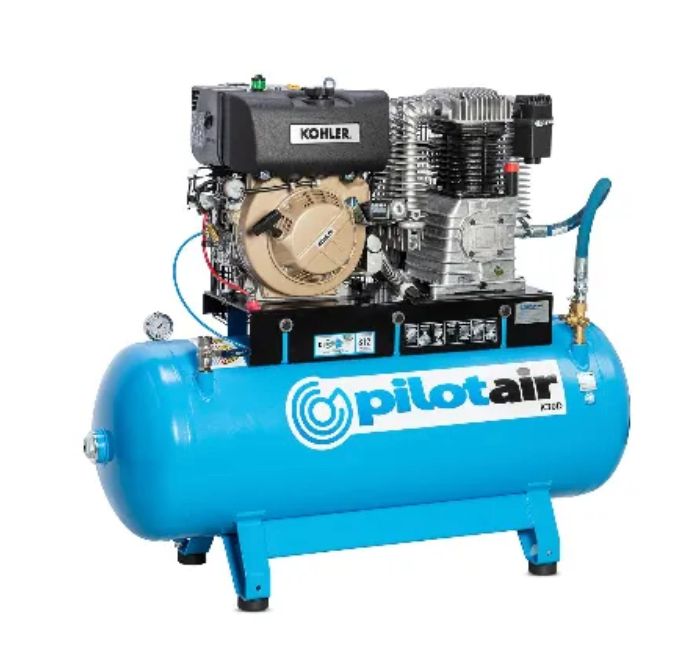 Pilot Air K30D Diesel Air Compressor - Kohler KD440 Engine - 812.2L/min (28.7CFM) Free Air Delivery - Two Stage Pump - Available Darwin NT, Price Includes freight to Darwin*