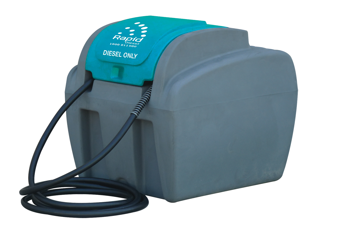 Rapid Spray 200 litre space saver diesel unit with pump cover Dieselflo 12 volt 40 L/min pump kit