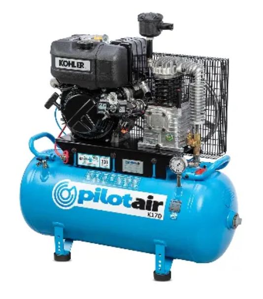Pilot Air K17D Diesel Air Compressor - 308L/min (10.9CFM) Free Air Delivery - Available in Darwin NT - Freight Included
