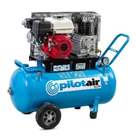 Pilot Air K17P Petrol Air Compressor - 308L/min (10.9CFM) Free Air Delivery - Available in Darwin NT - Freight Included