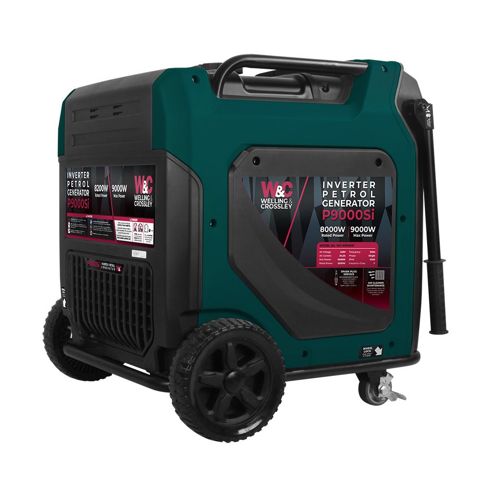 Welling & Crossley WC-P9000Si 9000W Smart Silent Inverter Petrol Generator with E Start- Available Darwin NT- Price Includes freight to Darwin