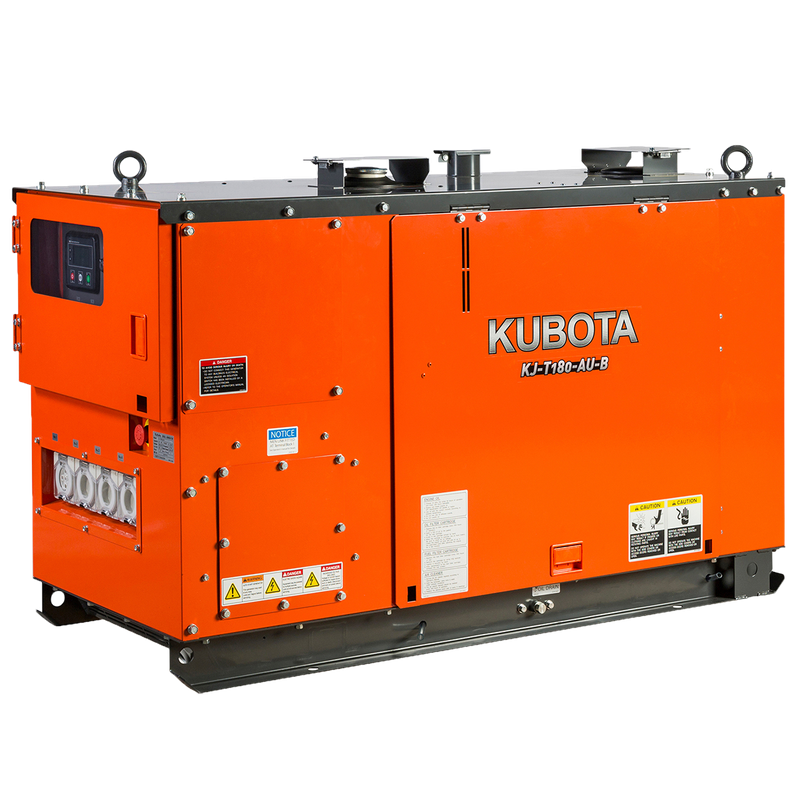 Kubota KJ-T180-AU-B Diesel Generator- 19.8kVA Three Phase - Available in Darwin NT- Please Contact us for Price