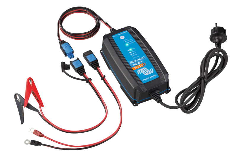 Blue Smart IP65 Charger 24V - 5A and DC connector - Available Darwin NT- Price Includes freight to Darwin