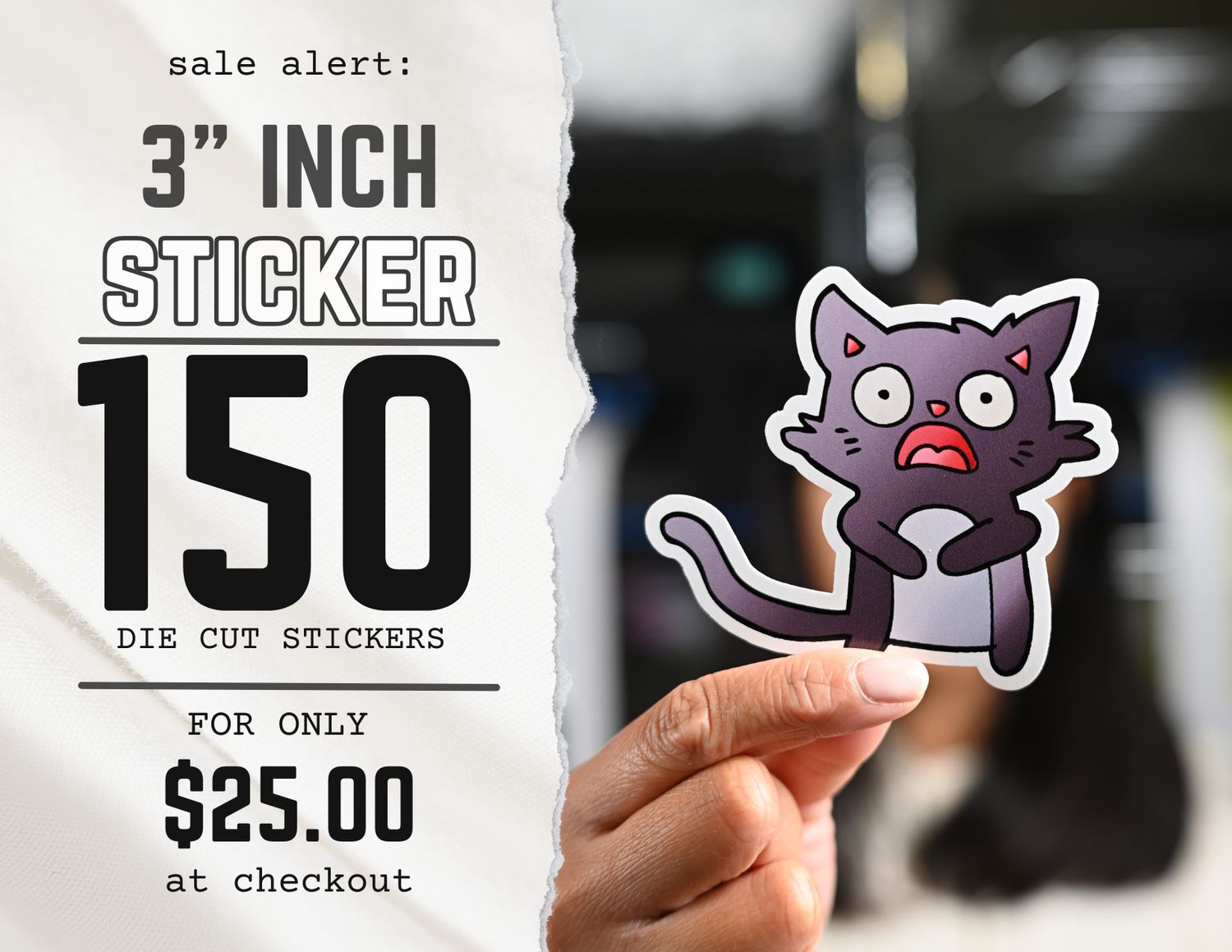3&#39;&#39; INCH - 150  STICKER PROMO