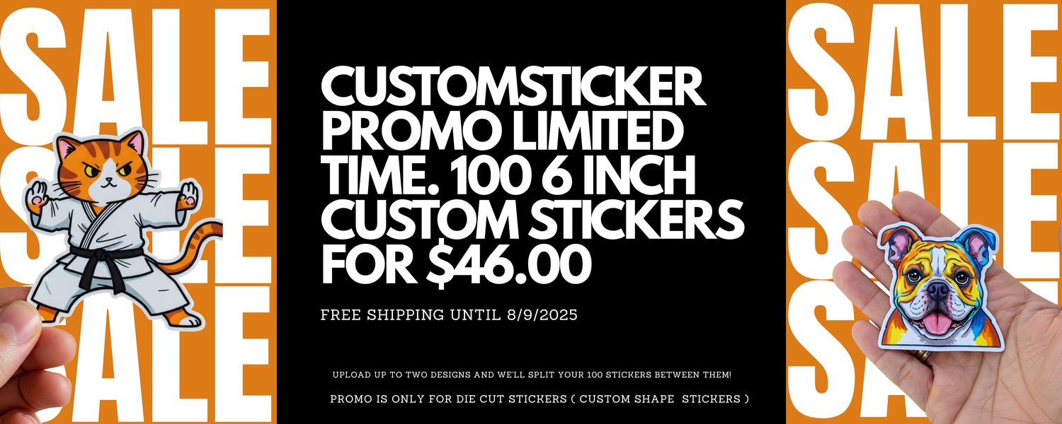6&#39;&#39; INCH - 100 STICKERS