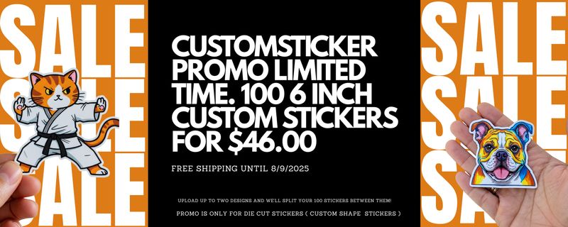 6&#39;&#39; INCH - 100 STICKERS
