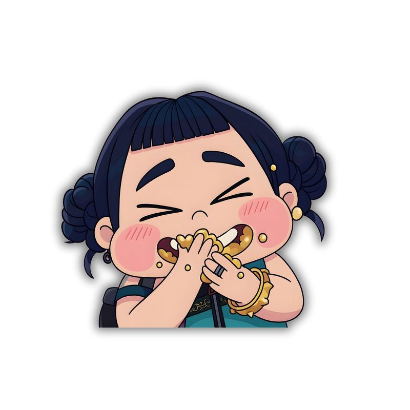 Kpop demon hunter  Anime Peaker sticker