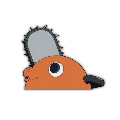 Chainsaw man Anime Peeker sticker