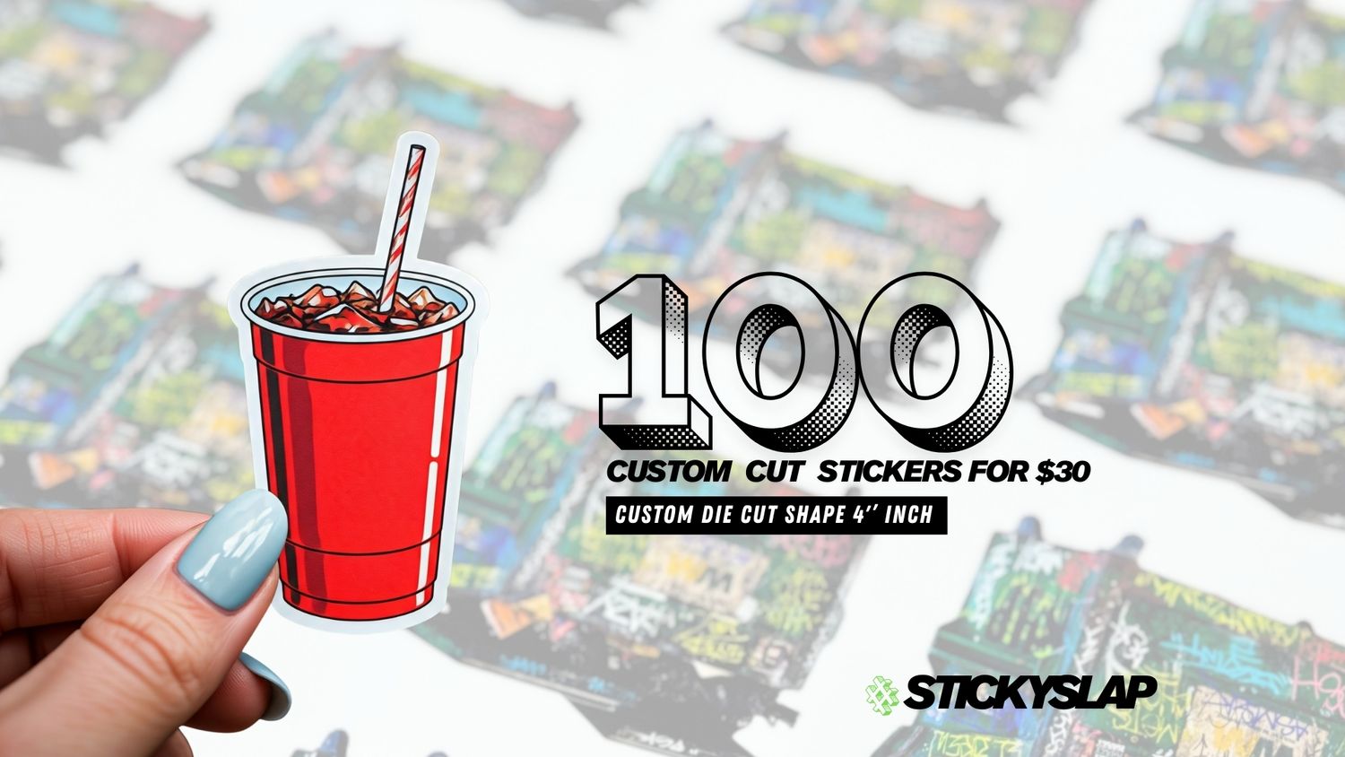 4&#39;&#39; INCH - CUSTOM STICKER PROMO