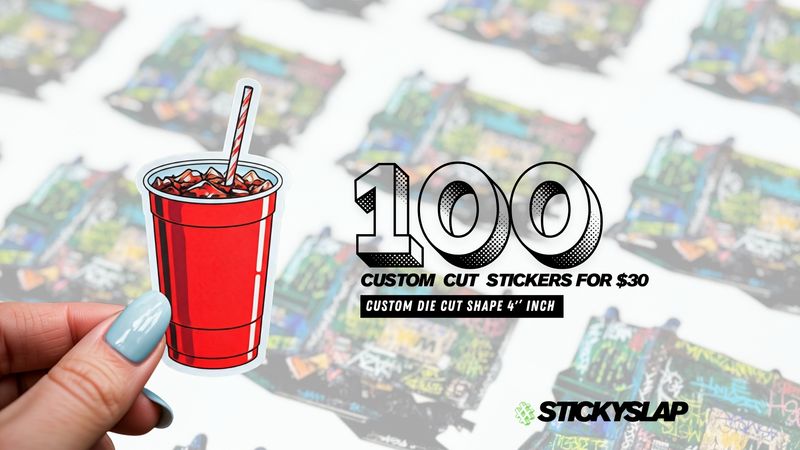 4&#39;&#39; INCH - CUSTOM STICKER PROMO