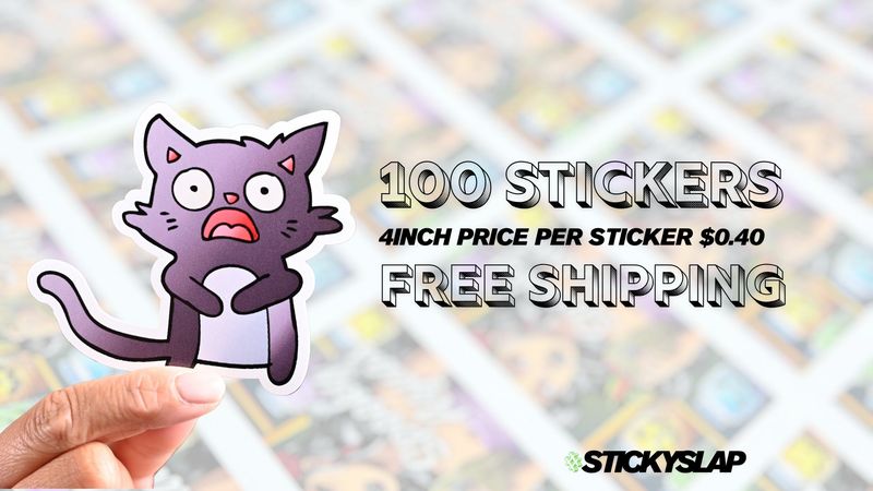 4&#39;&#39; INCH - CUSTOM STICKER PROMO PER STICKER