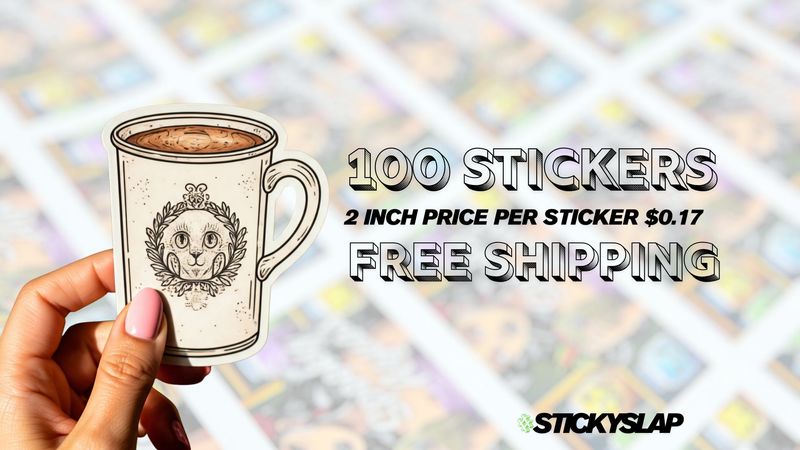 2 INCH - 100 CUSTOM STICKERS