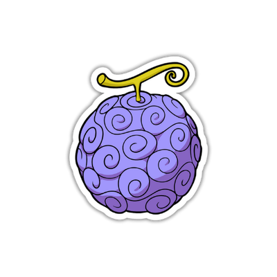 One piece fruit anime Peeker sticker