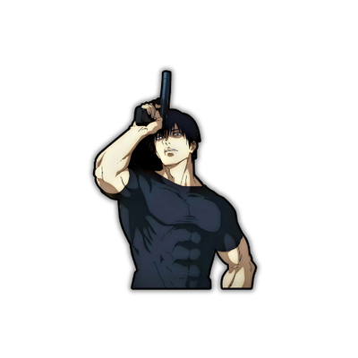 Toji fushiguro anime peeker sticker