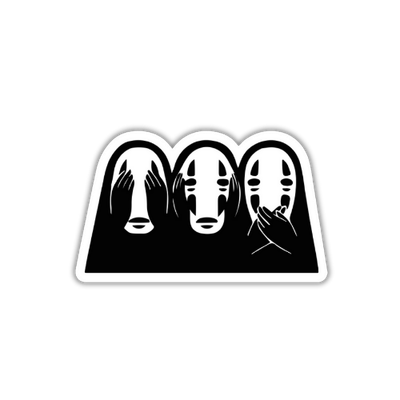 Spirited away anime Peeker sticker