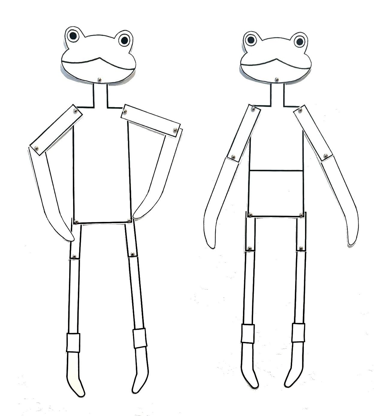 OC Twig Frog Paper Doll Kit Design-Your-Own FREE SHIPPING