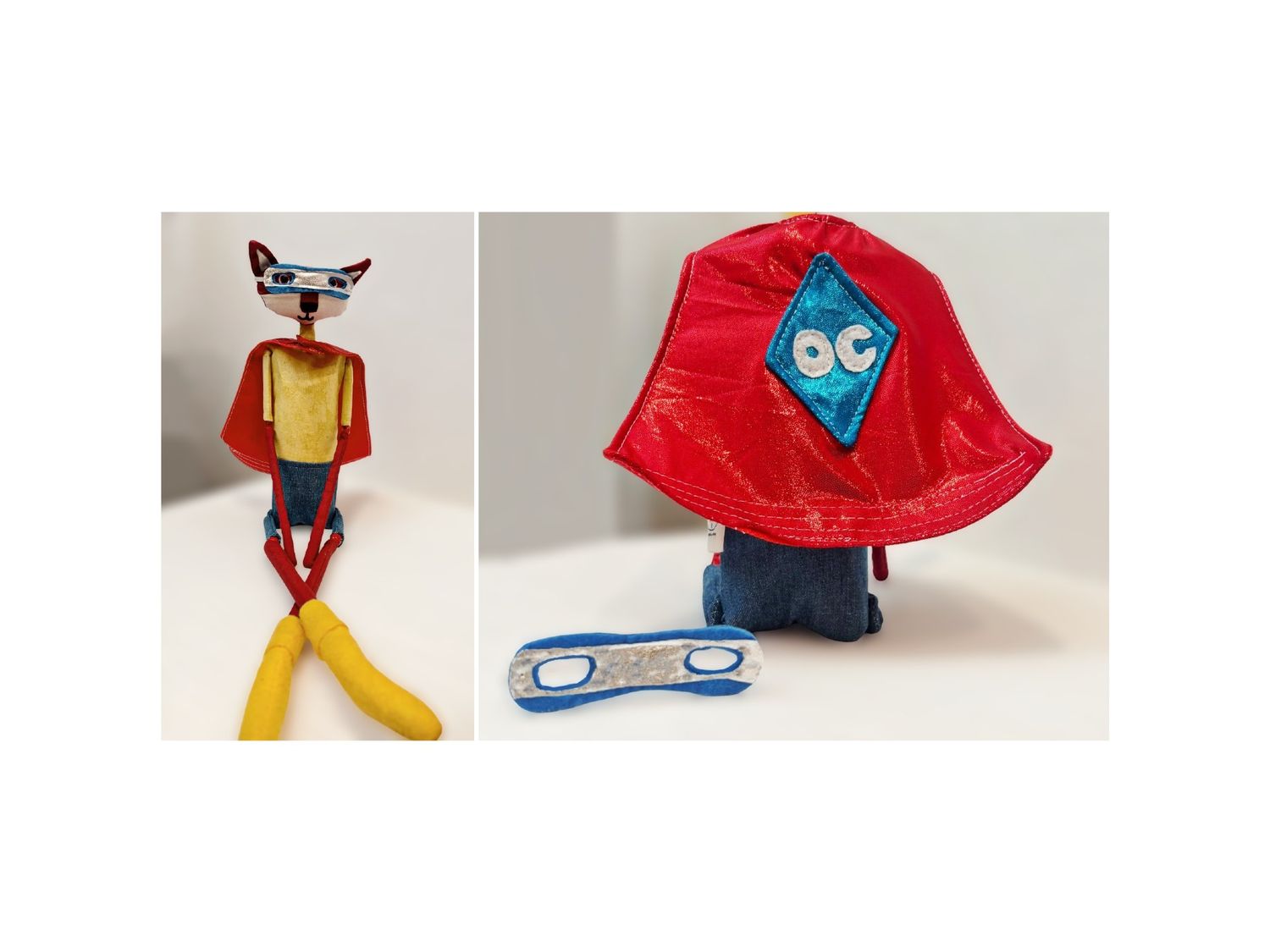 mini &#39;Original Character&#39; Super Hero cape &amp; mask FREE SHIPPING