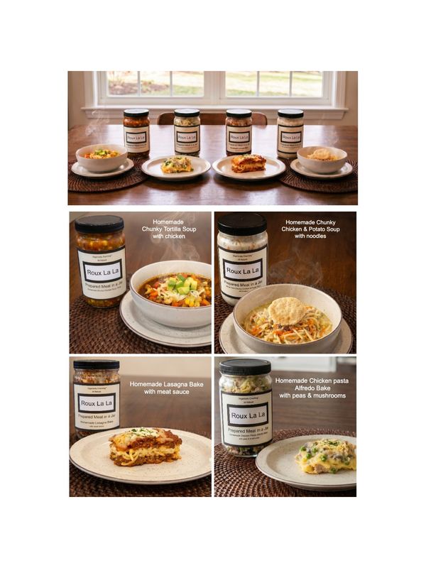 Prepared Meal in a Jar by Roux La La