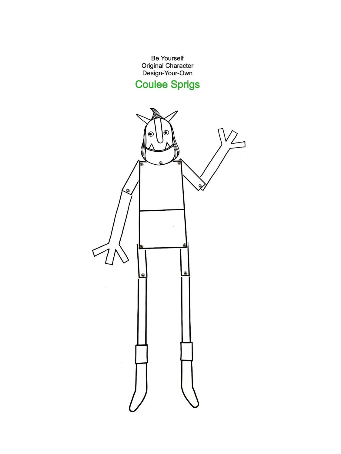 Be Yourself Original Character Design-Your-Own Coulee Sprigs