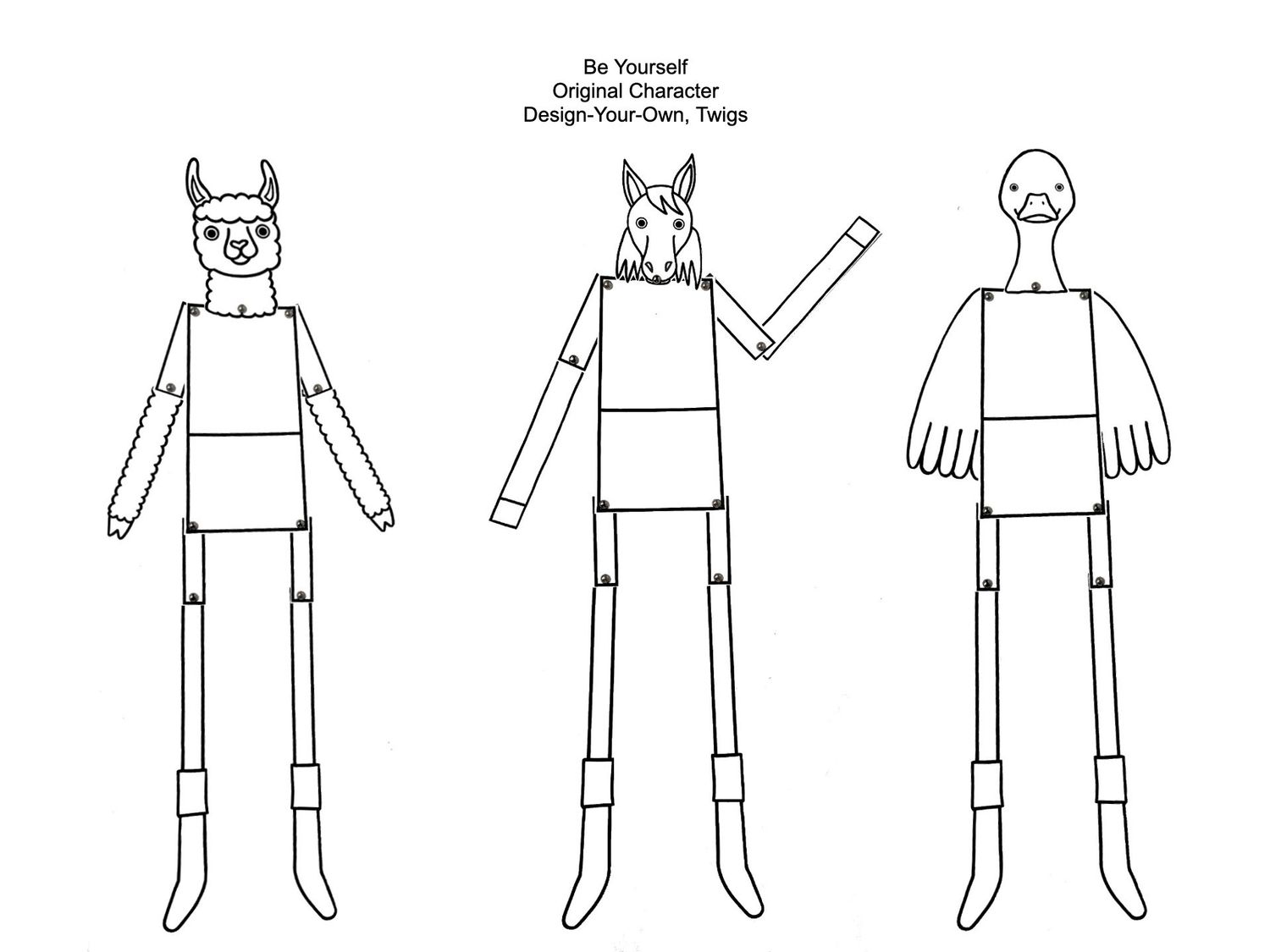 Be Yourself Original Character, Design-Your-Own Twigs