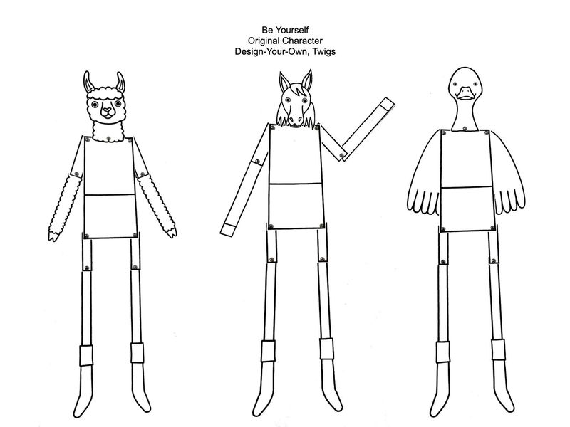 Be Yourself Original Character, Design-Your-Own Twigs- Twig Kits