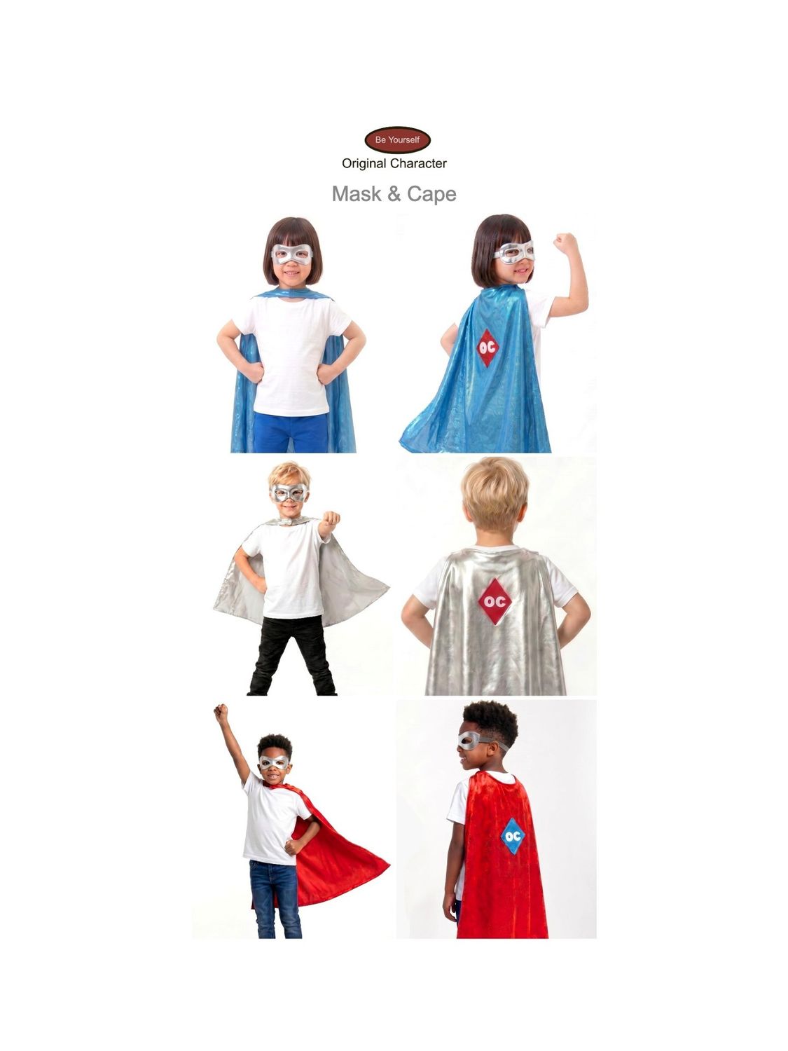 Be Yourself Original Character (OC) KIDS action figure mask and cape (FREE SHIPPING) Be Yourself Original Character (OC) KIDS action figure mask and cape (FREE SHIPPING)