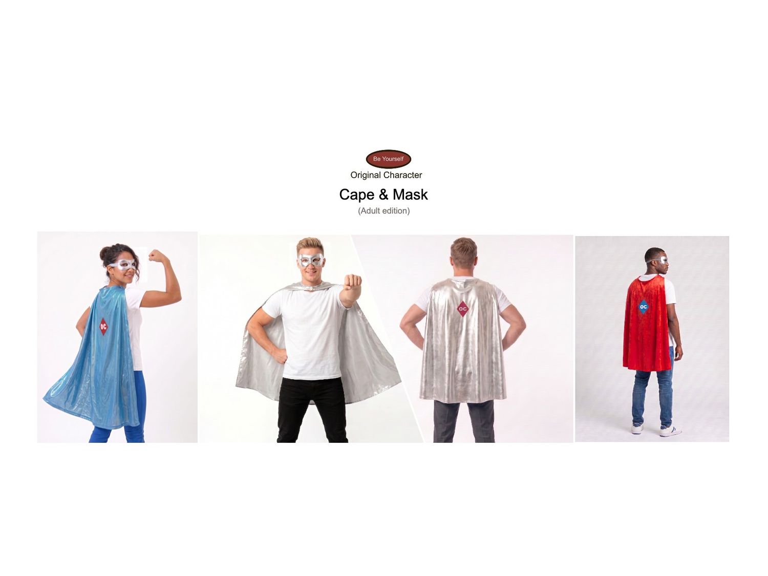 Be Yourself Original Character (OC) ADULT action figure mask and cape (FREE SHIPPING) Be Yourself Original Character (OC) ADULT action figure mask and cape (FREE SHIPPING)