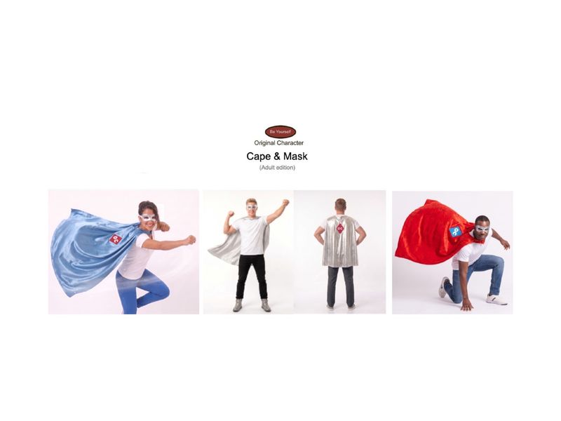 Be Yourself Original Character (OC) ADULT action figure mask and cape (FREE SHIPPING) Be Yourself Original Character (OC) ADULT action figure mask and cape (FREE SHIPPING)