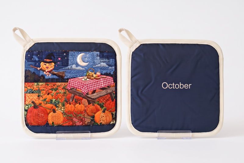 'So Rogue' Cakey & Flaky pies™ quilted monthly pot holders. 'So Rogue' Cakey & Flaky pies™ quilted monthly pot holders.