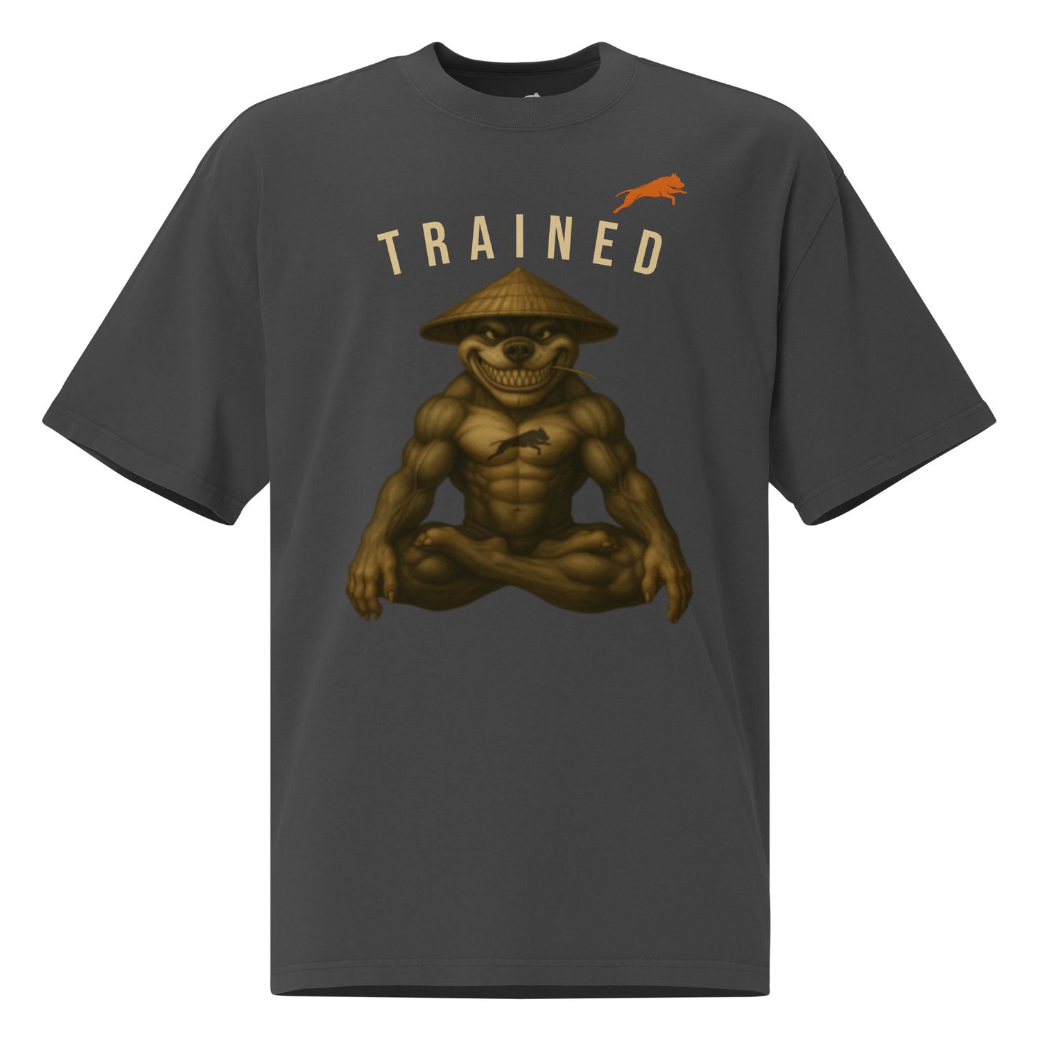 Oversized faded Trained dawg t-shirt