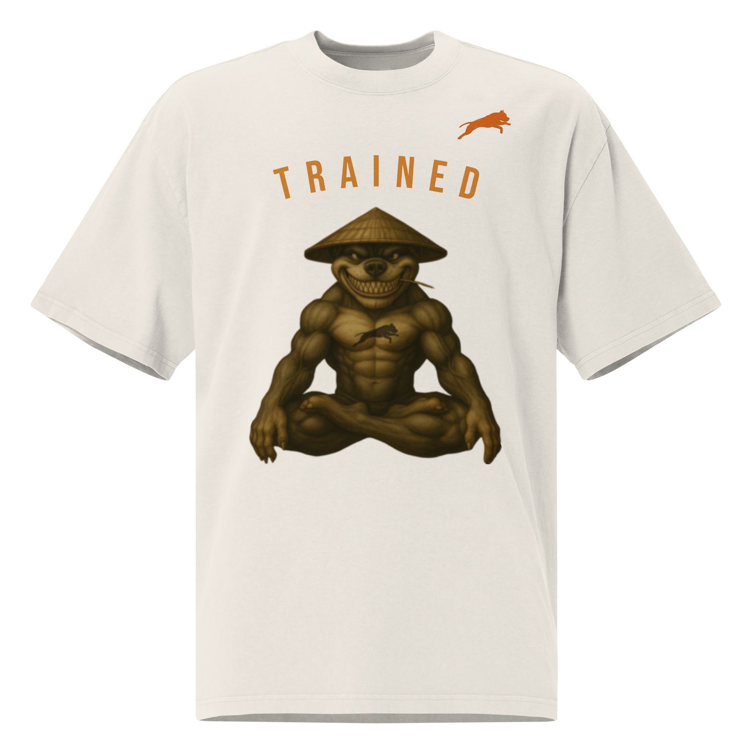 Oversized faded Trained Dawg t-shirt