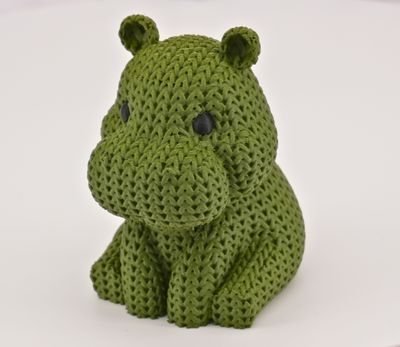 Knitted Hippo