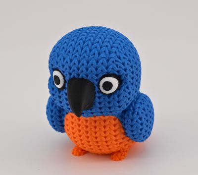 Knitted Parrot