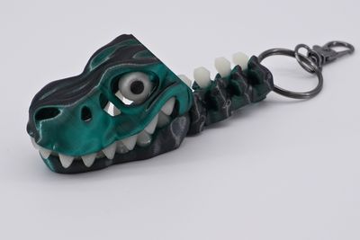 T-Rex Glow Keychain