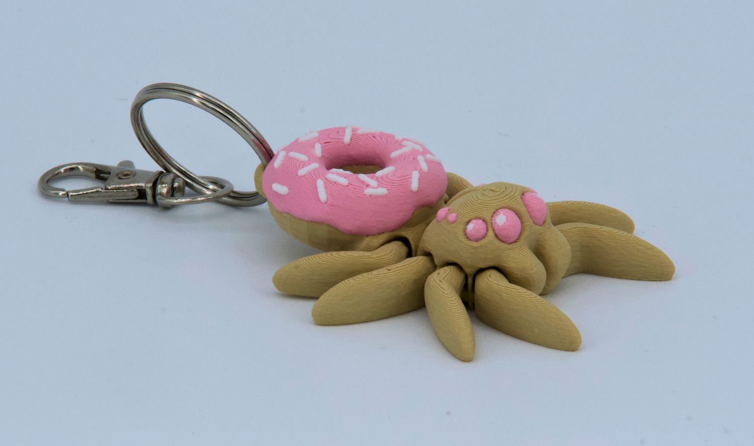 Donut Spider Keychain