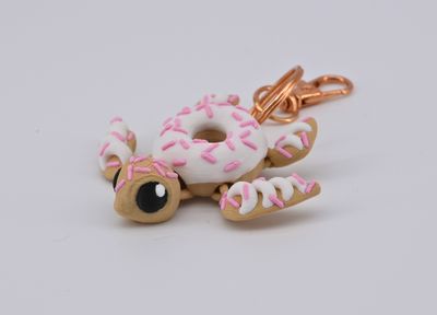 Turtle &quot;Donurtle&quot; Keychain