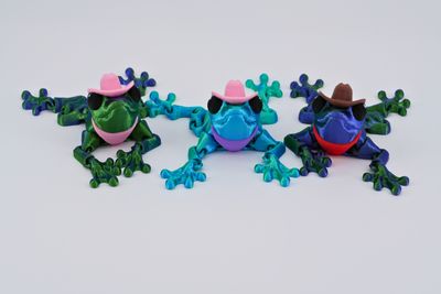 Cowboy Frog Figurine