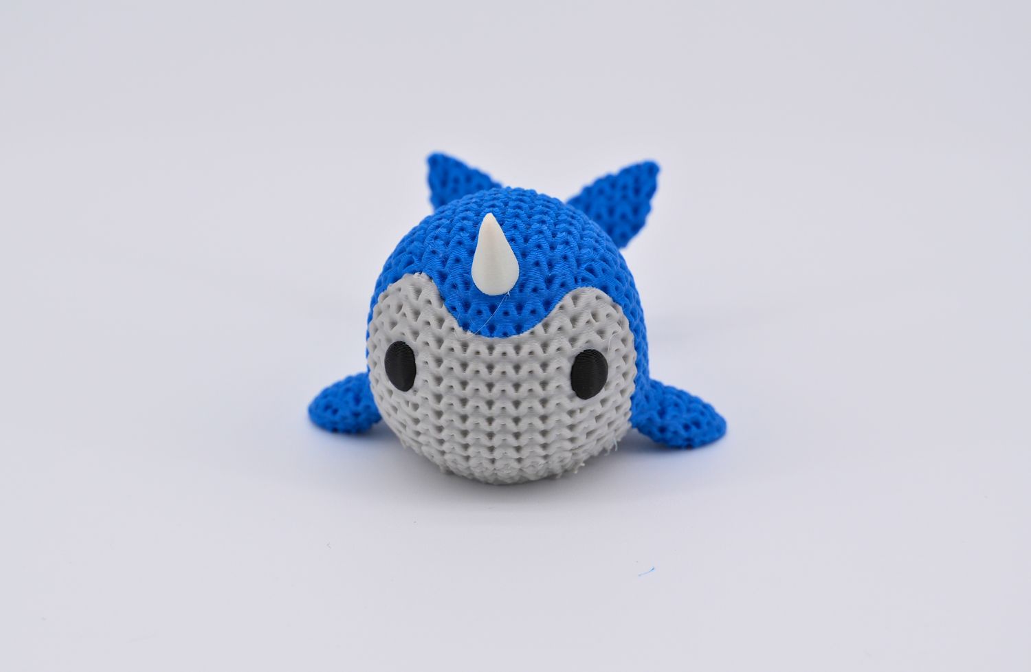 Knitted Narwhal Figurine