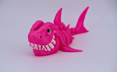 Skeletal Shark Figurine