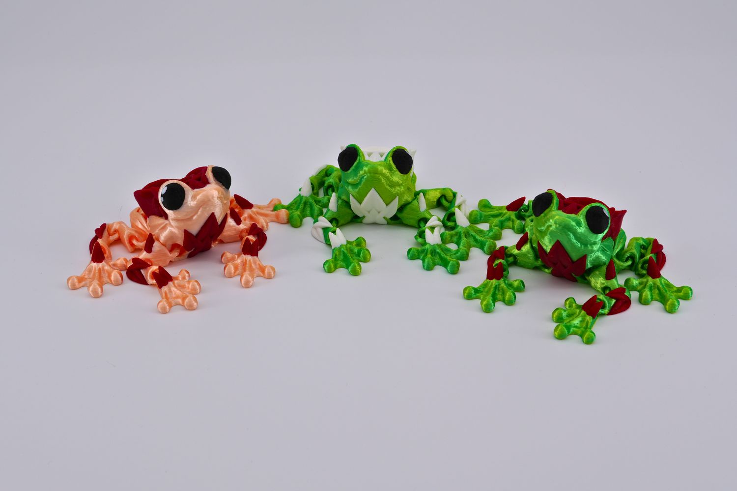 Rose Frog Figurine