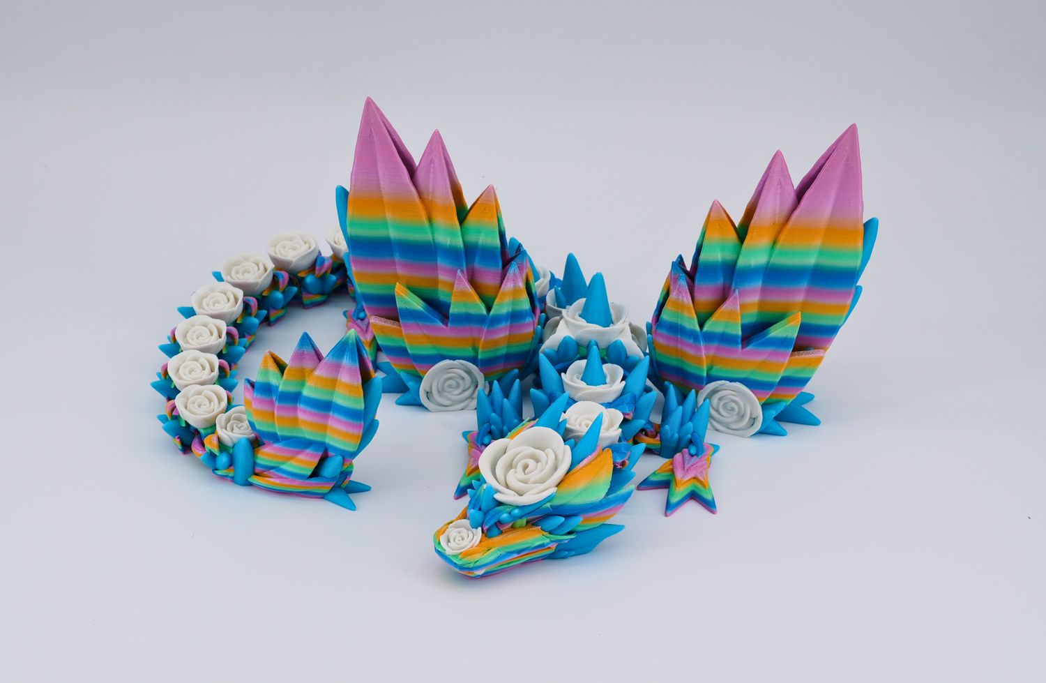 Adult Rosewing Dragon Large - Rainbow Glow